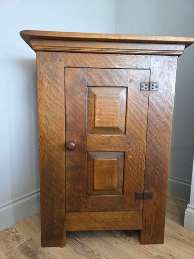Mid-Century Solid Oak Cabinet