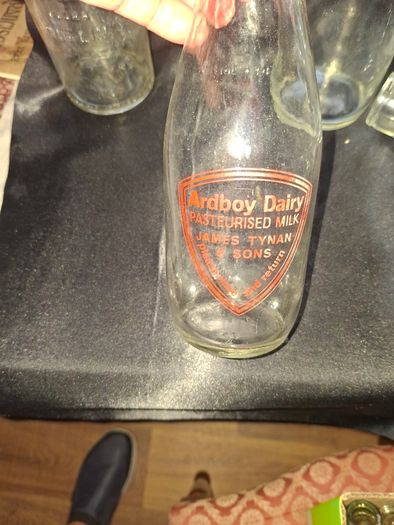 7 Antique Milk Bottles Kilkenny, Arboy and Dublin Price is for 1 only Postage or Collection,