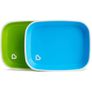 Munchkin Splash Plates 2 Pack With Grip 1 Blue And 1 Green Image 5