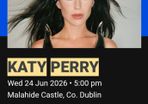 Katy Perry Malahide castle