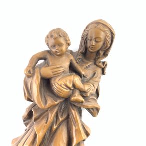 Vintage Italian Madonna and child figurine