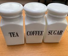 Tea, Coffee, Sugar glass jars