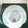 Belleek  china marriage blessing plate Image 2