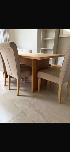 Swedish wooden table 160 and bench plus 2 extender