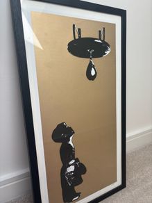 Solus Dream Big Boxer Boy Signed limited Edition Lithograph, Framed 25/85
