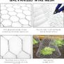 NEW SALE | 400mm x 5m Galvanized Hexagonal Fencing Wire,Lightweight Chicken Wire Mesh with a Cutting Pliers,Cotton Gloves and 50 Pieces Image 6