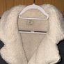 Abercrombie and Fitch Grey Jacket with Cream Sherpa Inside Womans Size Medium Image 4