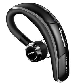 Bluetooth Headset [Business Style] Wireless Headset Bluetooth Earpiece Hands-free Calling with Clear Voice Capture Technology Bluetooth Earbuds for Cellphones (280 Hours Standby Time)