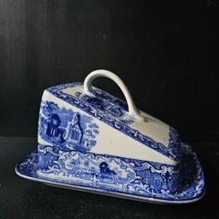 Antique George Jones &  Sons "Abbey" 1790 Lidded Cheese Dish