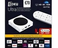 Zoku Ultra C5 Pro TV Box  4gb RAM 64GB storage Quad core processor