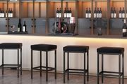 66 cm Bar Stools Set of 4, Black Breakfast Barstools, Kitchen Bar Stool Chairs with Metal Leg for Kitchen Island Counter Breakfast Bars Living Room Party