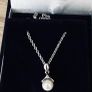 Sterling silver pearl necklace Image 2