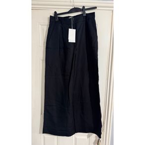 COS Linen Blend Wide Leg Trousers