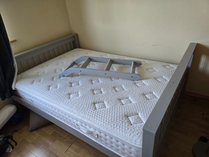 Twin (3ft) & (4ft6) Grey Bunk Bed
