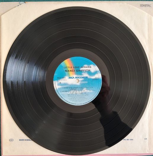 Nanci Griffith - Little Love Affairs Vinyl LP (1988) Original UK Pressing MCA Rainbow Labels EX+