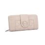 New Stylish Beige - Quilted Metail Detail Trim Purse Image 2