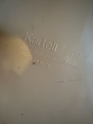 Kartell 4591 swivel drawer trolley by Franco Annoni, 1970s