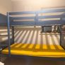 New Harvey Norman Bunk Bed (Teal/Blue) + Brand New Mattress Image 3