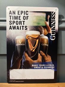 Guinness Tin Metal Sign