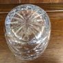 8" Heavy cut glass crystal vase Image 4
