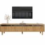 Premium 178cm TV Cabinet  Wood Effect Finish with Ample Storage Image 3