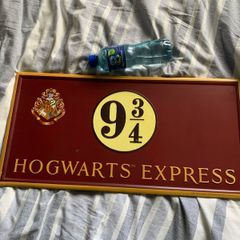 Harry Potter Hogwarts Express metal sign.