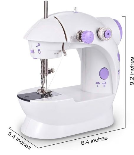 Mini Sewing Machine for Kids or Beginners with 2 speed pedalling