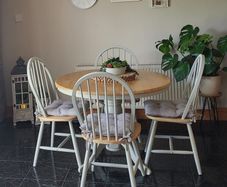 Dining table and chairs