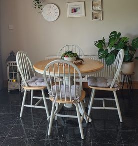 Dining table and chairs