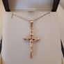9ct Gold Cross and Chain Image 4