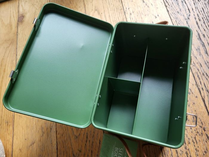 Seeds packets metal box, retro style storage box NEW