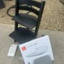 Black Stokke chair and extras Image 2