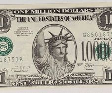 USA United States 2001 1000000 Million Dollars Banknote Note