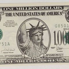 USA United States 2001 1000000 Million Dollars Banknote Note