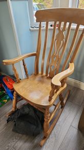 Wooden rocking chair
