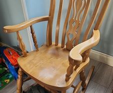 Wooden rocking chair