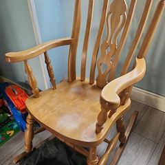 Wooden rocking chair
