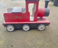 Old wooden toy train
