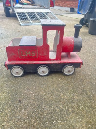 Old wooden toy train