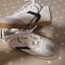 White & Black Trainers Image 3
