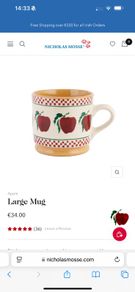 2No Large Nicholas Mosse Mugs (Apple)