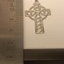 High Quality Sterling Silver Celtic Cross & Belcher Chain Image 8