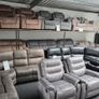 Arizona Grey soft leather sofas Image 2
