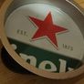 Heineken beer/drinks metal trays Image 2