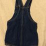 Next Blue Denim Dungaree Dress Image 4