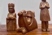 3 Vintage Nativity Figures