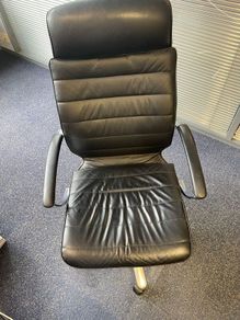 Office Chair Black Leather - MUST SELL