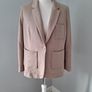 Joules tan/brown Herringbone Jersey Tweed Blazer size UK 18 Image 8