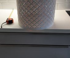 Ikea large ceiling lampshade.