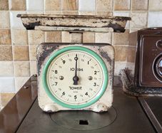 Vintage Tower Weighing Scales